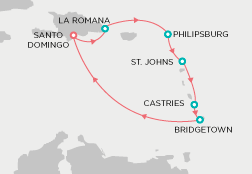 Itinerario Crucero Zenith Islas del Caribe