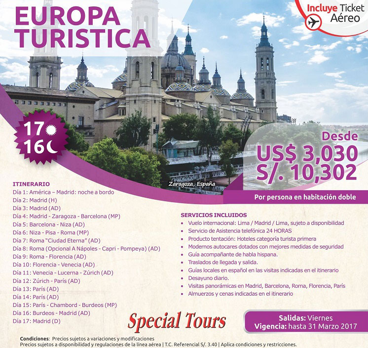 Tour Europa Turstica 2018